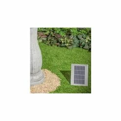 H112cm White Imperial Round Tiered Solar Water Fountain with Lights by Solaray -Water Features Store WF9892 add image 2 25ec