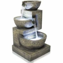 H48cm Kendal 3-Tier Cascading Water Feature with Lights | Indoor/Outdoor Use by Ambienté 16 H48cm Kendal 3-Tier Cascading Water Feature with Lights | Indoor/Outdoor Use by Ambienté -Water Features Store WF9897 add image 5 fbe4