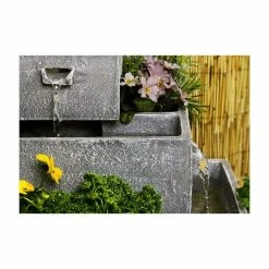 H62.5cm Perth 4-Tier Solar Water Feature & Herb Planter with Lights by Solaray 13 H62.5cm Perth 4-Tier Solar Water Feature & Herb Planter with Lights by Solaray -Water Features Store WF9898 add image 2 26df
